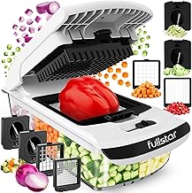 Fullstar The Original Pro Chopper - Vegetable Chopper and Spiralizer, Food Chopper with Container, Fruit Slicer, Kitchen Gadgets & Gifts, Home Essentials (4 in 1, White)