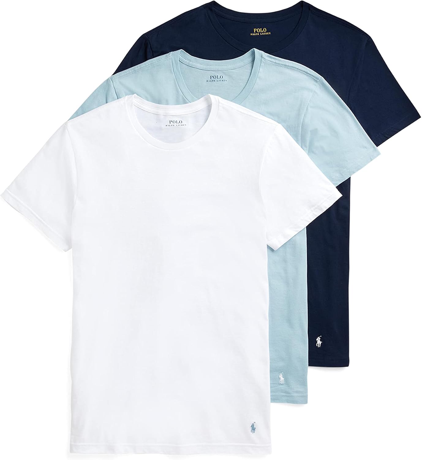 Men's T-Shirt, 3-Pack, Classic Men's Cotton Crewneck Shirts, Moisture-Wicking, (Long, Big & Tall)