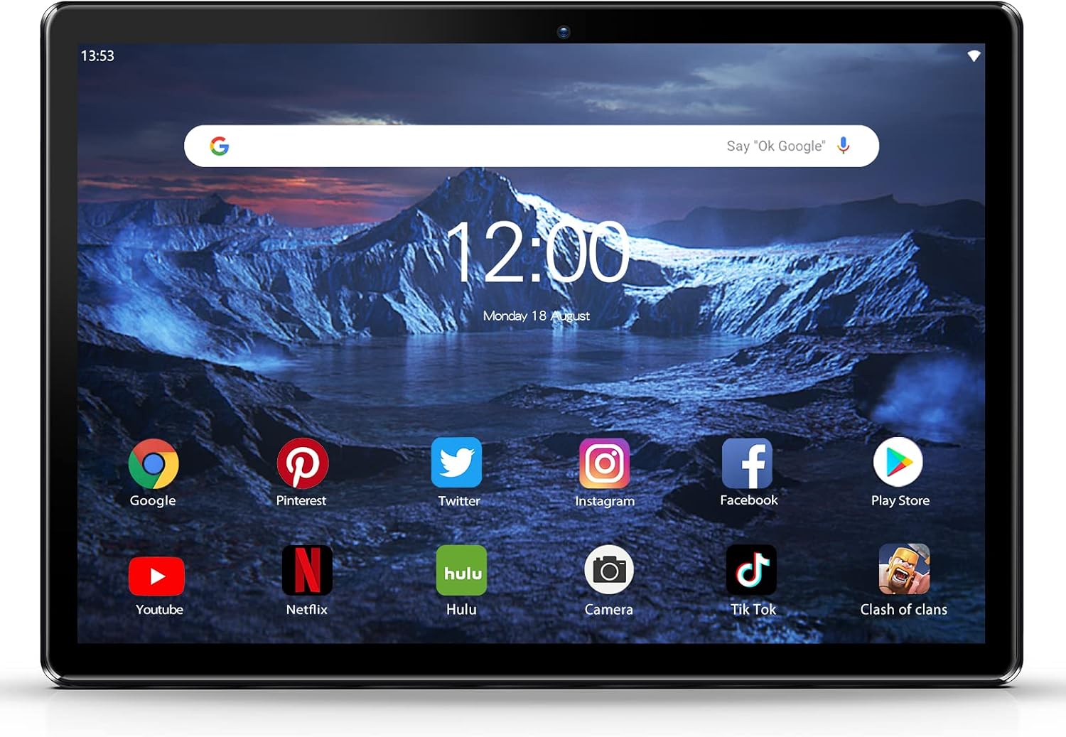 PRITOM 10'' Tablet Android 13, Phone Tablet with SIM Slot, 64GB, IPS Touchscreen, 8MP Rear Camera WiFi GPS Bluetooth USB C, Support 3G Phone Call, Unlocked