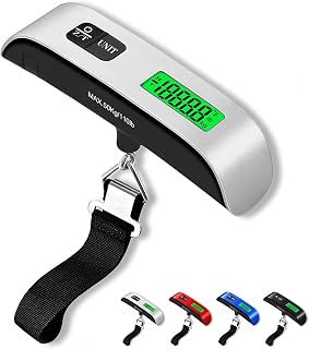 Luggage Scale, 110lb Luggage Weight Scale with 4 Unit Switching Functions&LED Display, Luggage Scale Travel Digital for Weighing Luggage, Backpacks, Packages and Markets